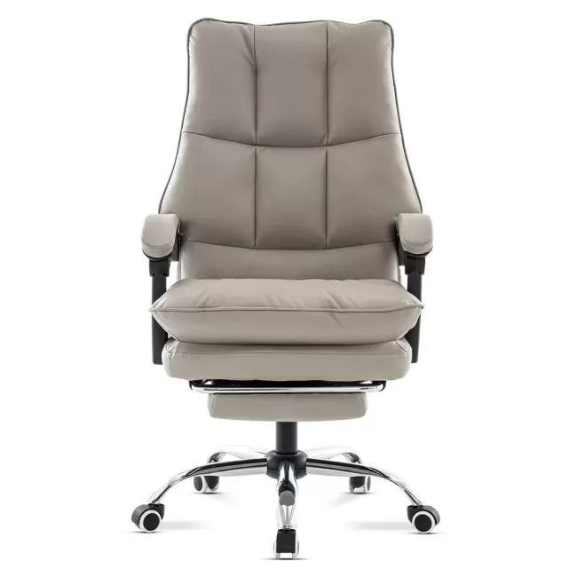 Scaun directorial, elegant și rezistent cu suport de picioare Office 417 Gri