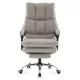 Scaun directorial, elegant și rezistent cu suport de picioare Office 417 Gri