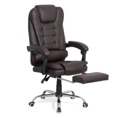 Scaun cu suport pentru picioare Maro