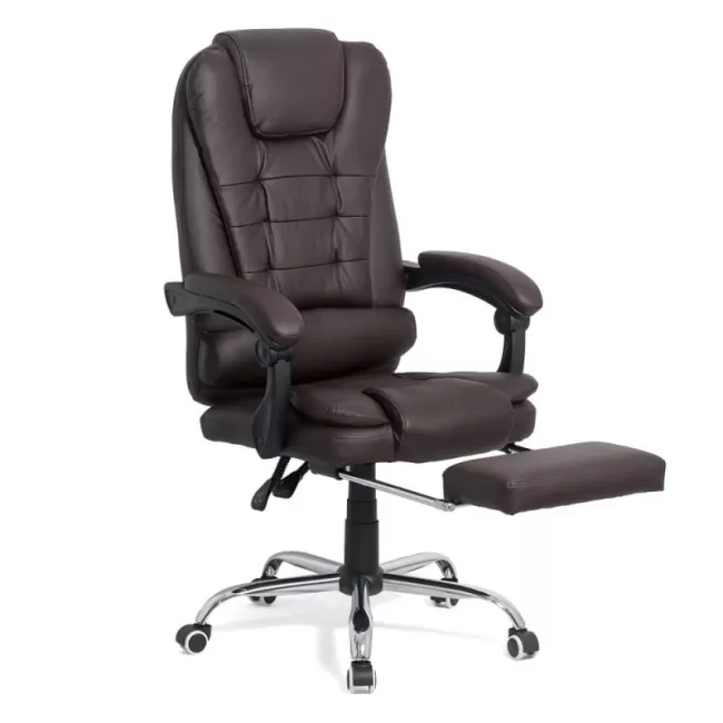 Scaun cu suport pentru picioare Maro