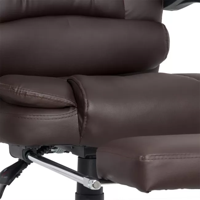 Scaun cu suport pentru picioare Maro