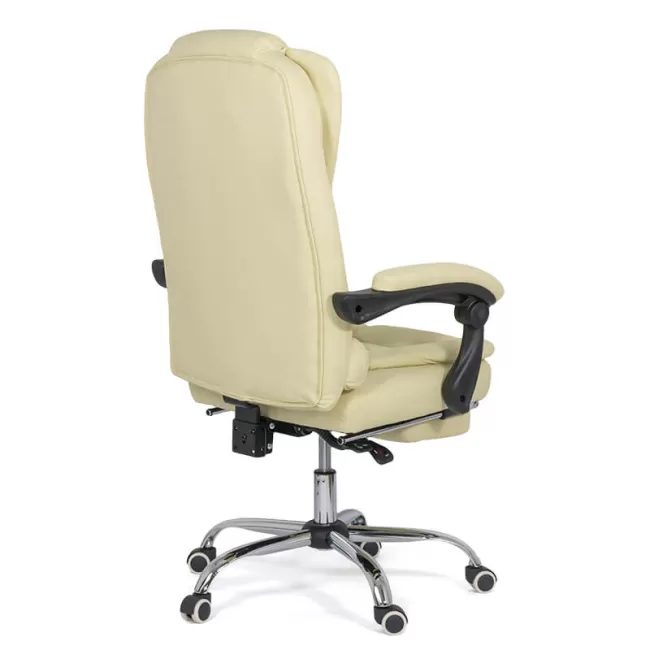 Scaun cu suport pentru picioare Crem