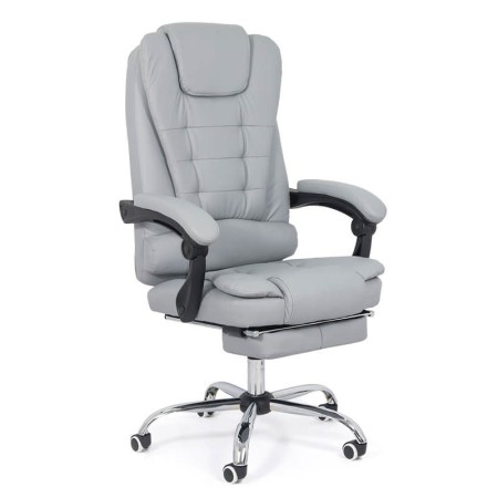 Scaun cu suport pentru picioare-gri Scaun cu suport pentru picioare-gri