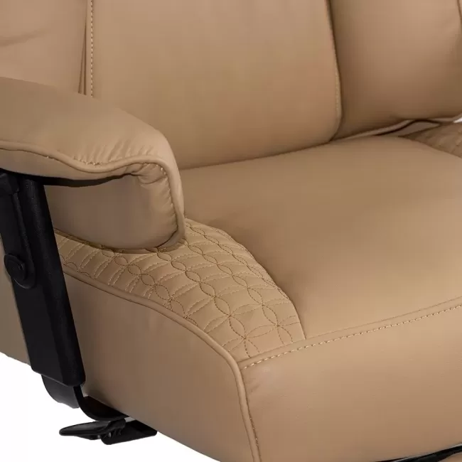 Scaun directorial cu brațe reglabile, șezut cu arcuri OFF 421 Bej