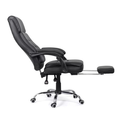 Scaun directorial cu suport de picioare Office 425 negru Scaun directorial cu suport de picioare Office 425 negru