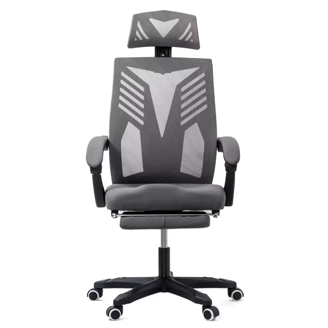 Scaun de gaming cu suport picioare OFF 427 Gri