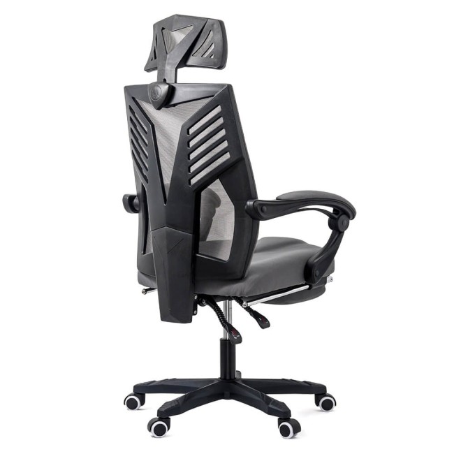 Scaun de gaming cu suport picioare OFF 427 Gri Scaun de gaming cu suport picioare OFF 427 Gri