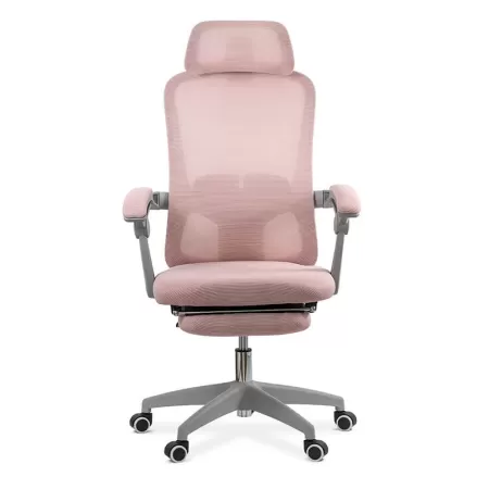 Scaune de birou cu tetiera si suport picioare OFF 430 Roz