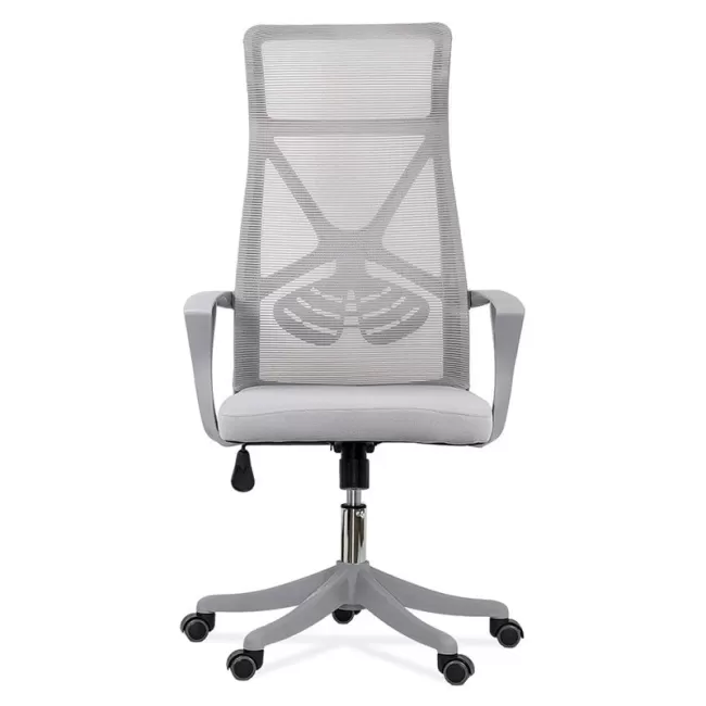 Scaun birou din mesh reglabil pe înăltime OFF 431 gri deschis