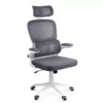 Scaun birou cu suport lombar și brațe rabatabile OFF 432 gri