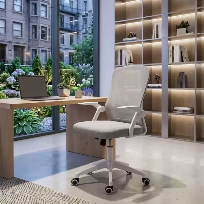 Scaun de birou cu brațe rabatabile OFF 433 gri