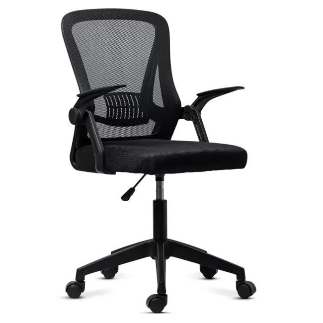 Scaun de birou cu brațe rabatabile OFF 433 negru