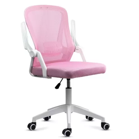 Scaun de birou cu brațe rabatabile OFF 433 roz