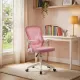 Scaun de birou cu brațe rabatabile OFF 433 roz