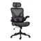 Scaun ergonomic de birou OFF 440 negru, mesh, suport lombar reglabil
