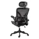 Scaun ergonomic de birou OFF 440 negru, mesh, suport lombar reglabil