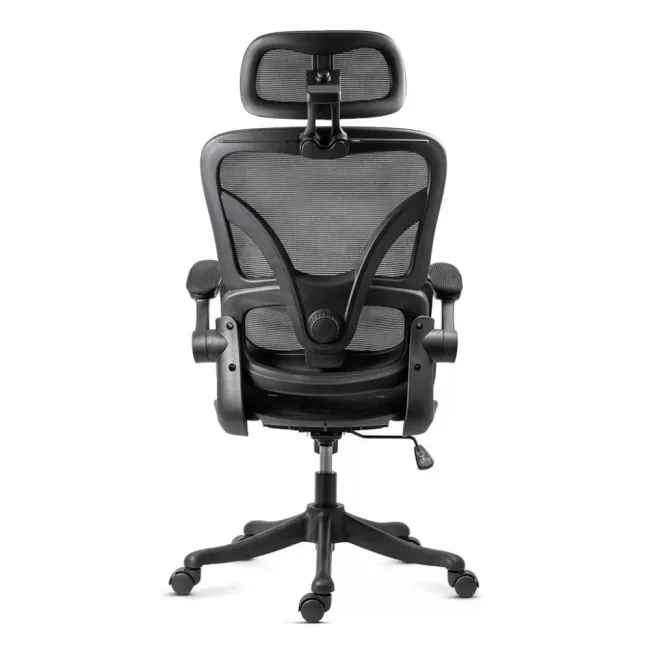 Scaun ergonomic de birou OFF 440 negru, mesh, suport lombar reglabil