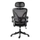 Scaun ergonomic de birou OFF 440 negru, mesh, suport lombar reglabil