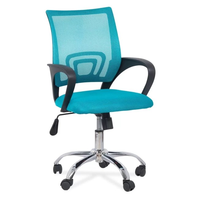 Scaun de birou ieftin și comod Office 619 Turcoaz