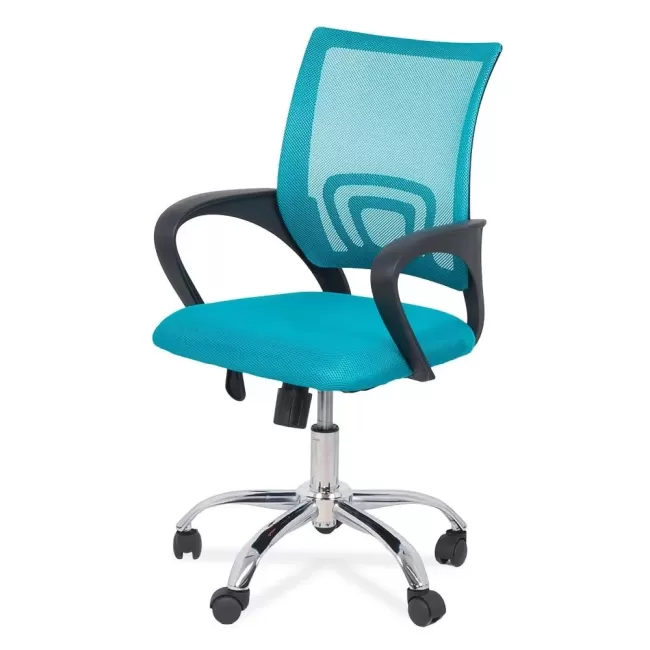 Scaun de birou ieftin și comod Office 619 Turcoaz