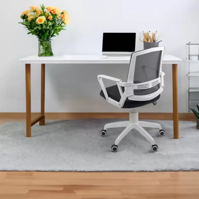 Scaun birou textil negru și mesh Office 624