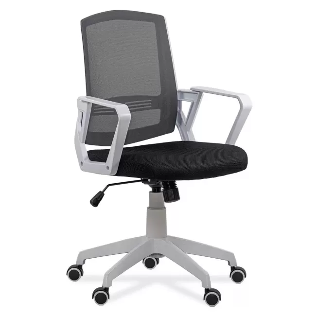 Scaun birou textil negru și mesh Office 624