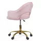 Scaun din catifea cu baza aurie OFF 640 roz