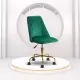 Scaune de birou elegante din catifea și bază aurie OFF 642 Verde