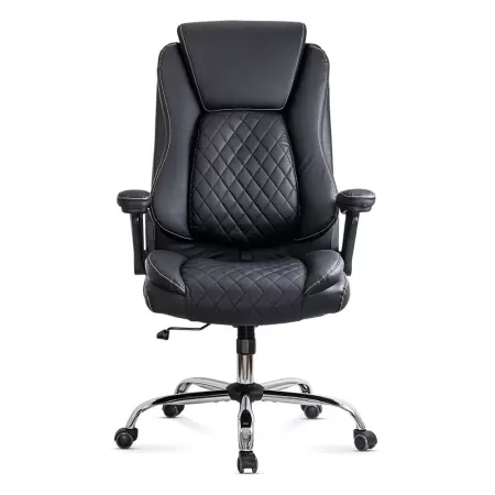 Scaun directorial negru Office 651 din piele