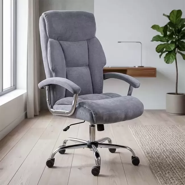 Scaun directorial din stofă cu arcuri OFF 709 gri