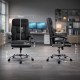 Scaun directorial din stofă cu arcuri OFF 709 negru