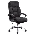 Scaun directorial din stofă cu arcuri OFF 709 negru