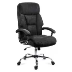 Scaun directorial din stofă cu arcuri OFF 709 negru