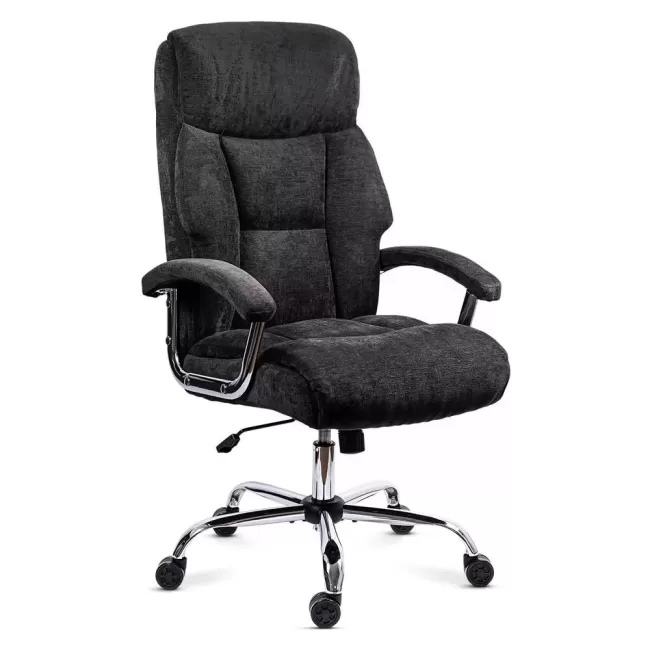 Scaun directorial din stofă cu arcuri OFF 709 negru