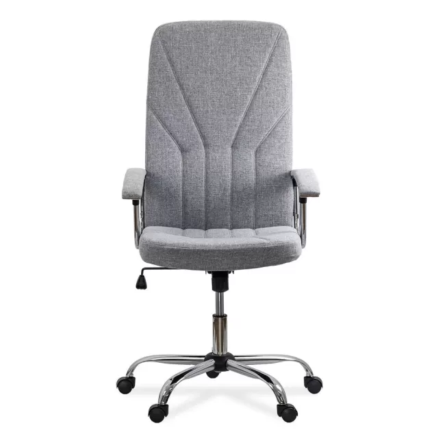 Scaun de birou tapițat cu material textil OFF710 Gri