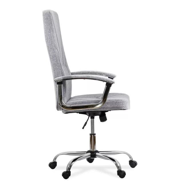 Scaun de birou tapițat cu material textil OFF710 Gri