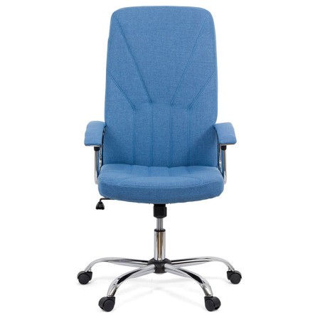 Scaun de birou tapițat cu material textil OFF710 albastru Scaun de birou tapițat cu material textil OFF710 albastru
