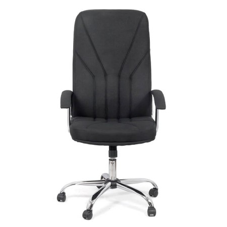 Scaun de birou tapițat cu material textil OFF710 negru Scaun de birou tapițat cu material textil OFF710 negru