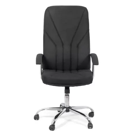 Scaun de birou tapițat cu material textil OFF710 negru