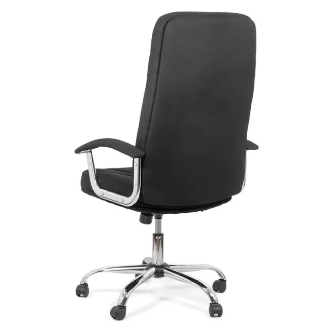 Scaun de birou tapițat cu material textil OFF710 negru