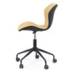 Scaun de birou modern cu design elegant pe galben cu negru OFF716