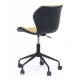 Scaun de birou modern-design elegant galben-negru