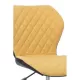 Scaun de birou modern cu design elegant pe galben cu negru OFF716