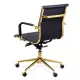 Scaun de birou pe cadru auriu OFF 802A negru
