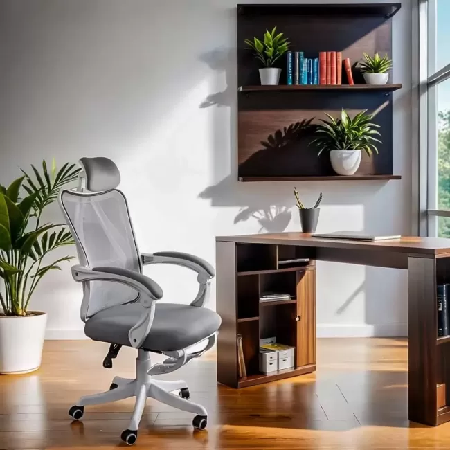 Scaun de birou din mesh OFF 829 gri