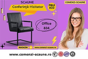 Scaune confortabile pentru conferinta OFF 834 negru