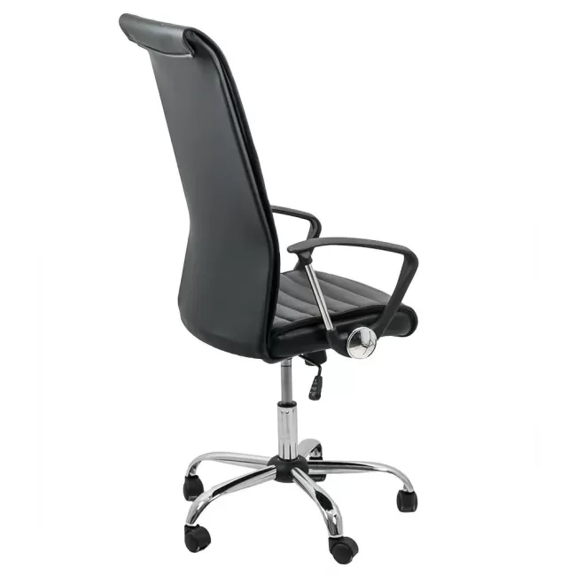 Scaun de birou fabricat cu baza de oțel cromat OFF903