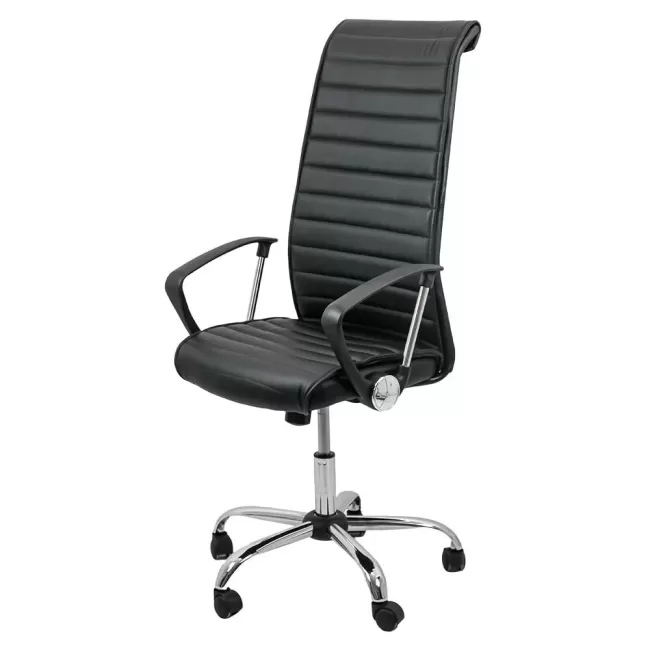 Scaun de birou fabricat cu baza de oțel cromat OFF903