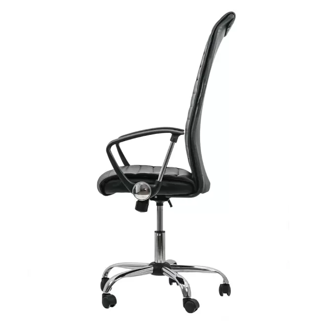 Scaun de birou fabricat cu baza de oțel cromat OFF903