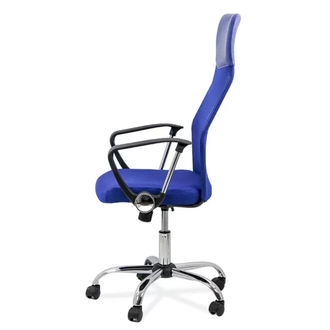 Scaune de birou cu bază metalică OFF 907 pe albastru